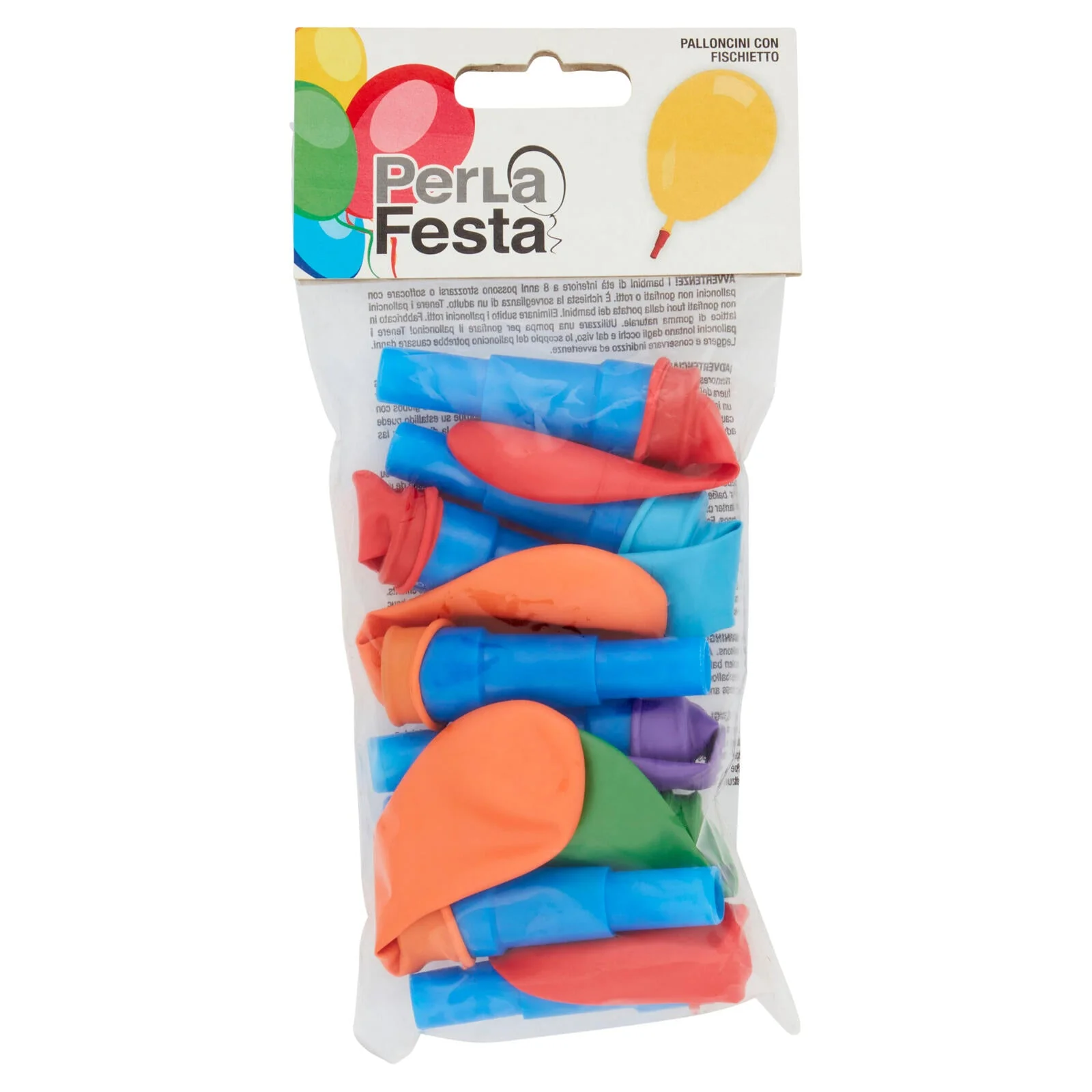 PerLa Festa Palloncini con Fischietto 8 pz - Image 2