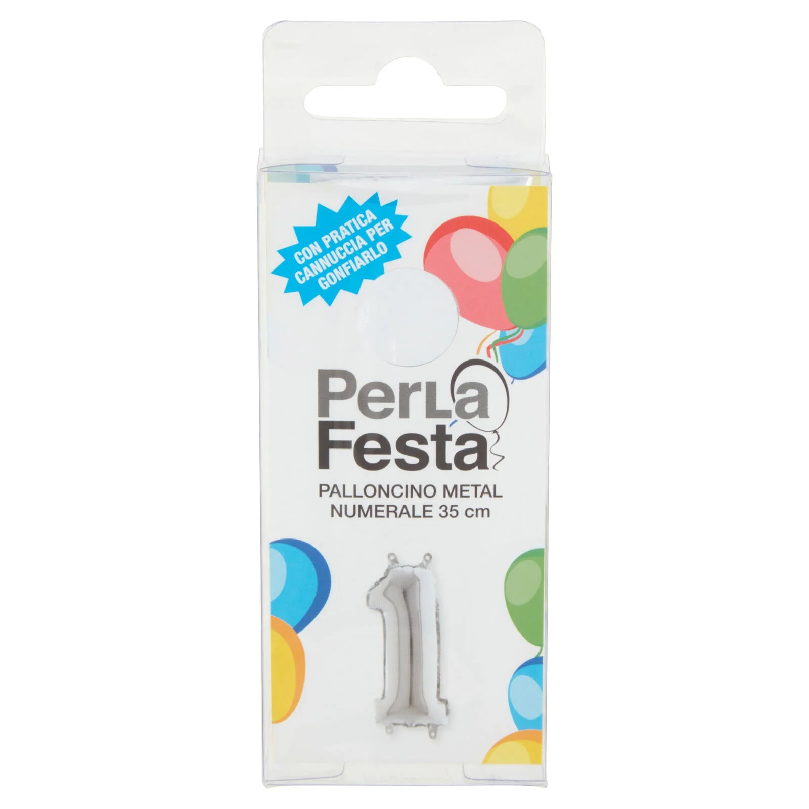 PerLa Festa Palloncino Metal Numerale 35 cm n. 1 - Image 2