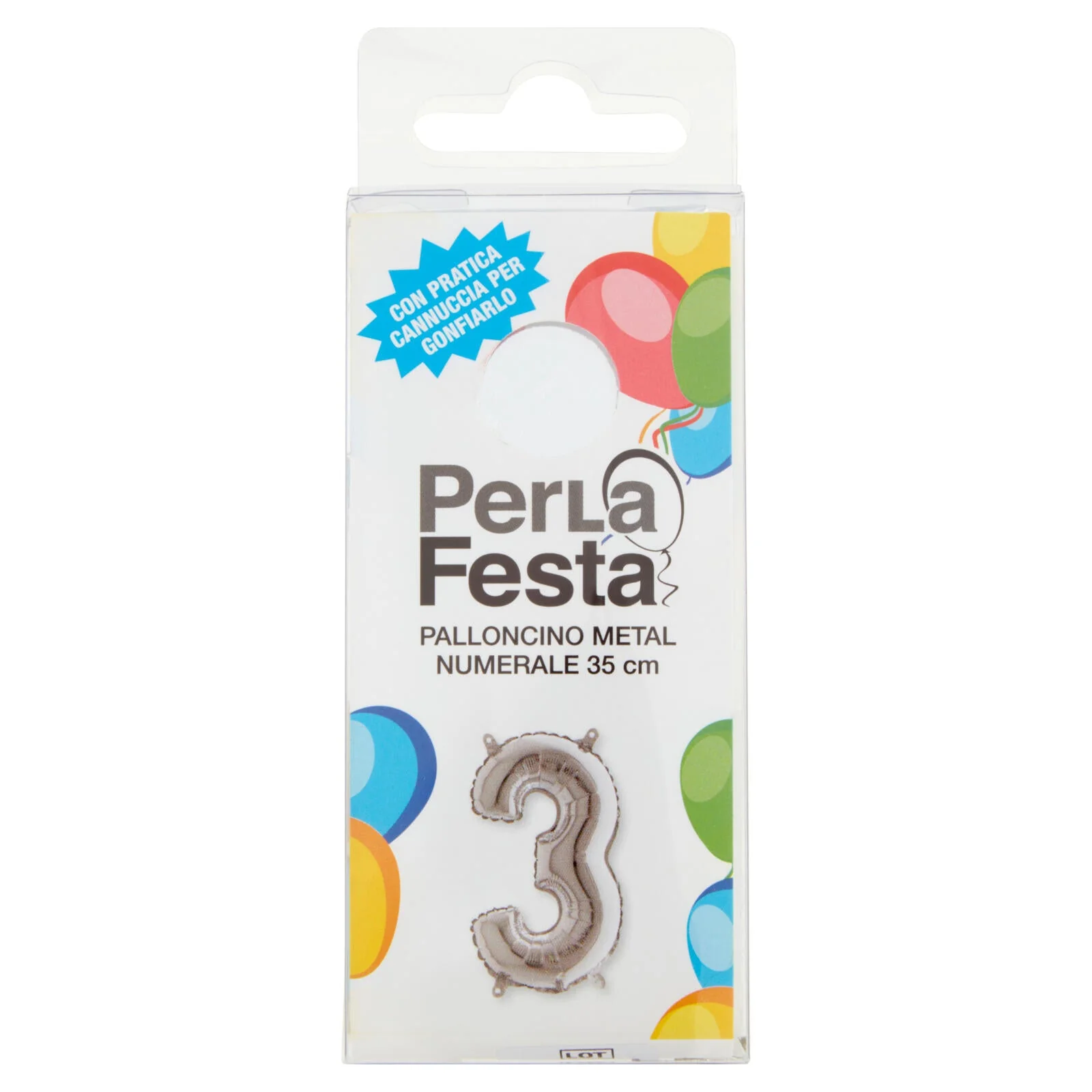PerLa Festa Palloncino Metal Numerale 35 cm n. 3