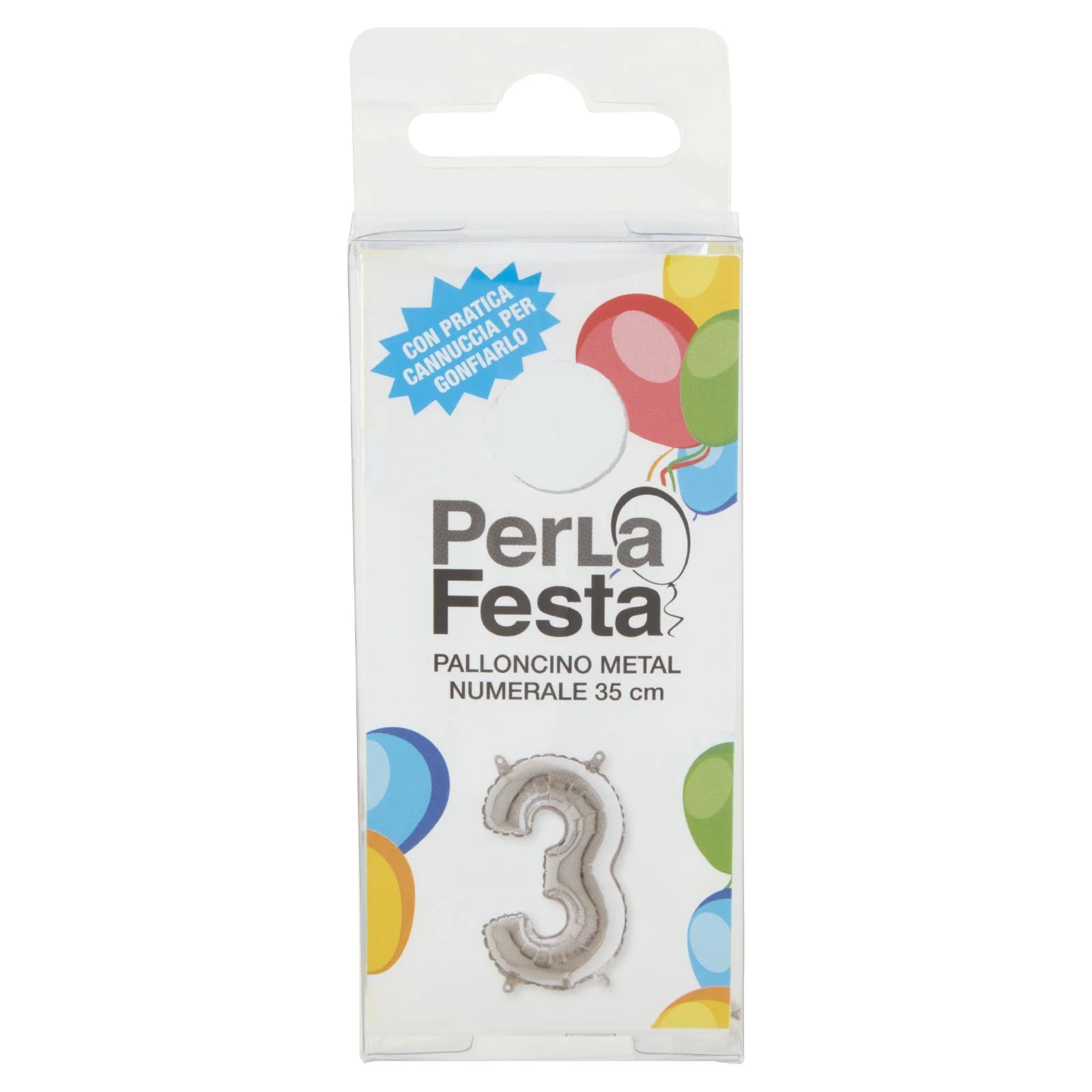 PerLa Festa Palloncino Metal Numerale 35 cm n. 3 - Image 4