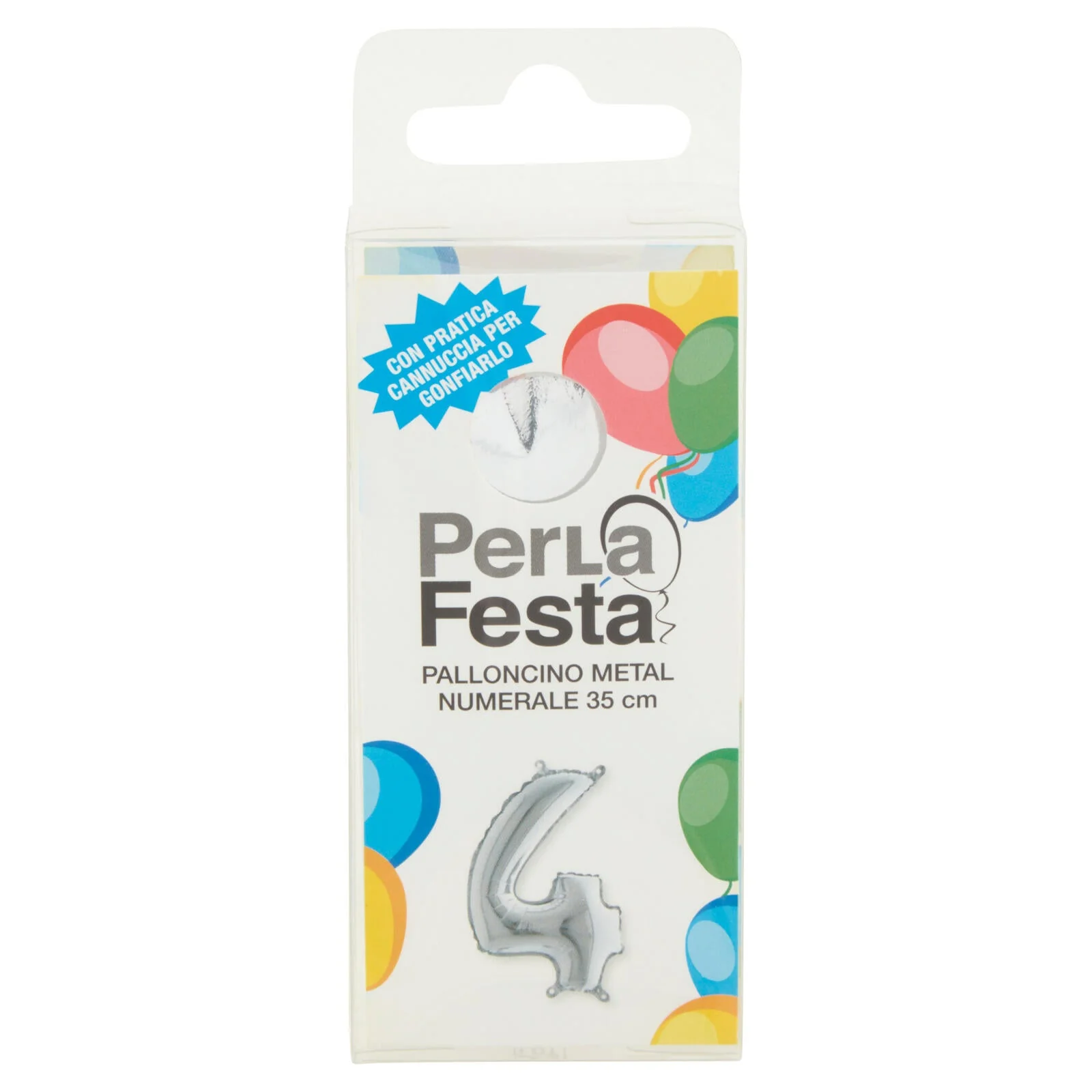 PerLa Festa Palloncino Metal Numerale 35 cm n. 4 - Image 2