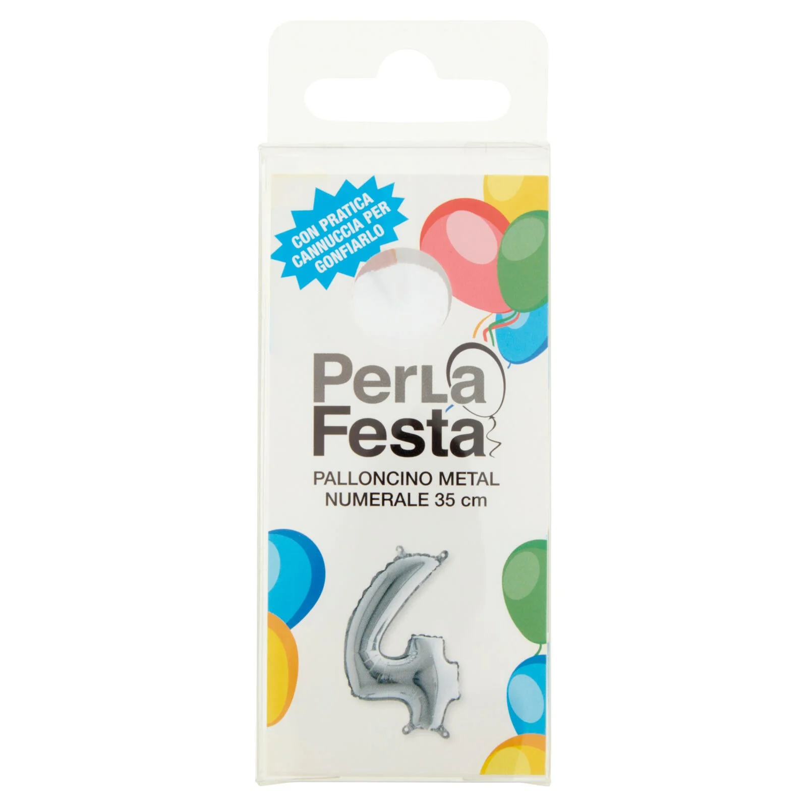 PerLa Festa Palloncino Metal Numerale 35 cm n. 4 - Image 3