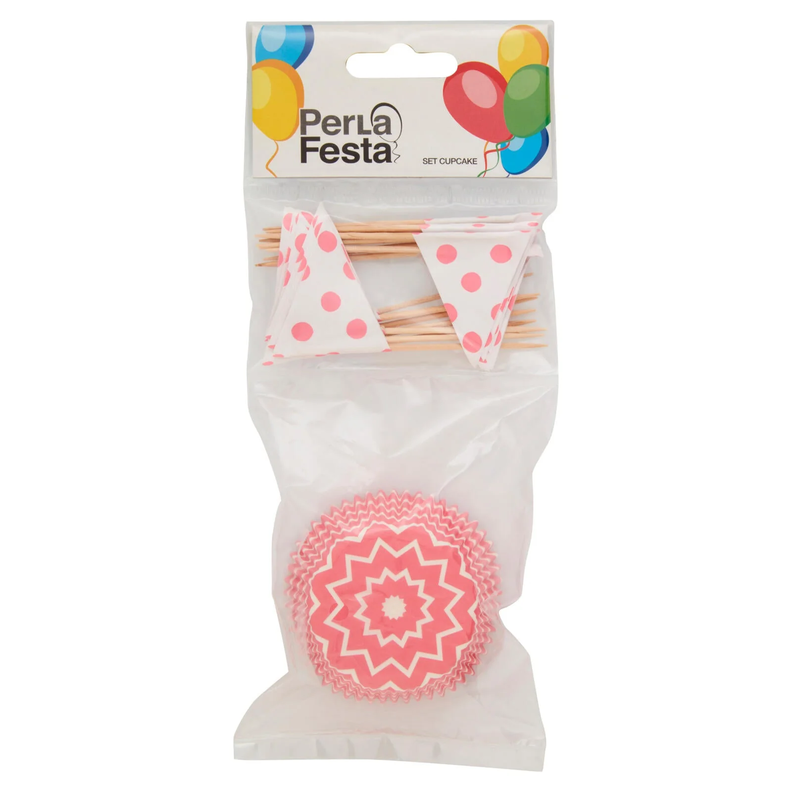 PerLa Festa Set Cupcake rosa