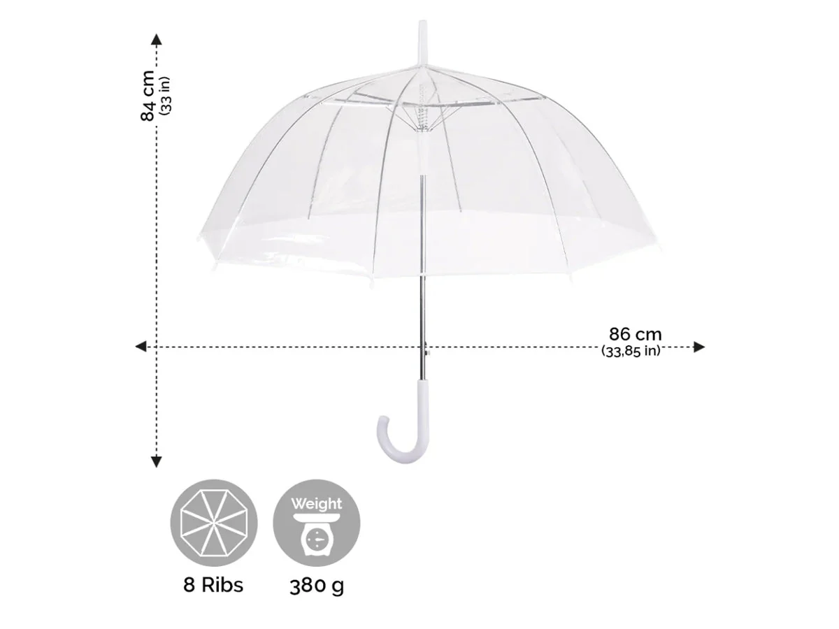 Perletti - Ombrello Donna automatico 61 cm Trasparente - Image 2