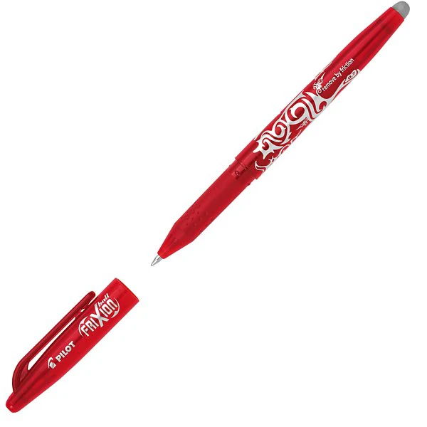 Pilot - Frixion Ball - Penna Sfera Roller Ricaricabile con inchiostro Gel, Punta Media 0,7mm, Rosso