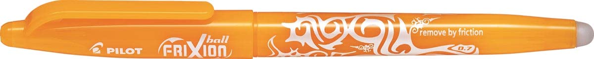 Pilot Frixion - Rullo cancellabile, linea medium, 0,7 mm, colore: Arancione albicocca