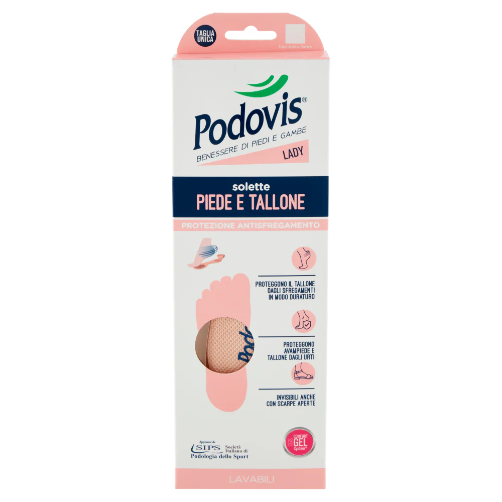 Podovis Lady solette Piede e Tallone Taglia Unica 1 Paio - Image 2