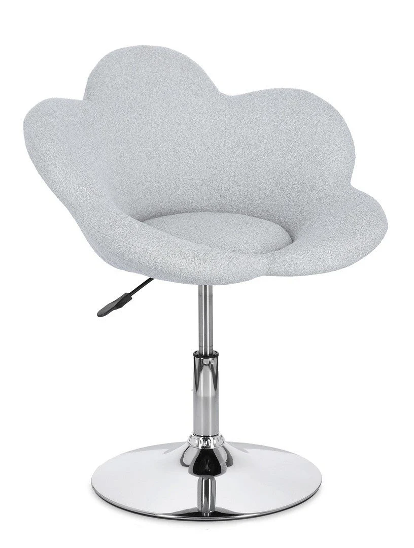 POLTRONCINA FLEUR - CROMO/ GRIGIO CHIARO