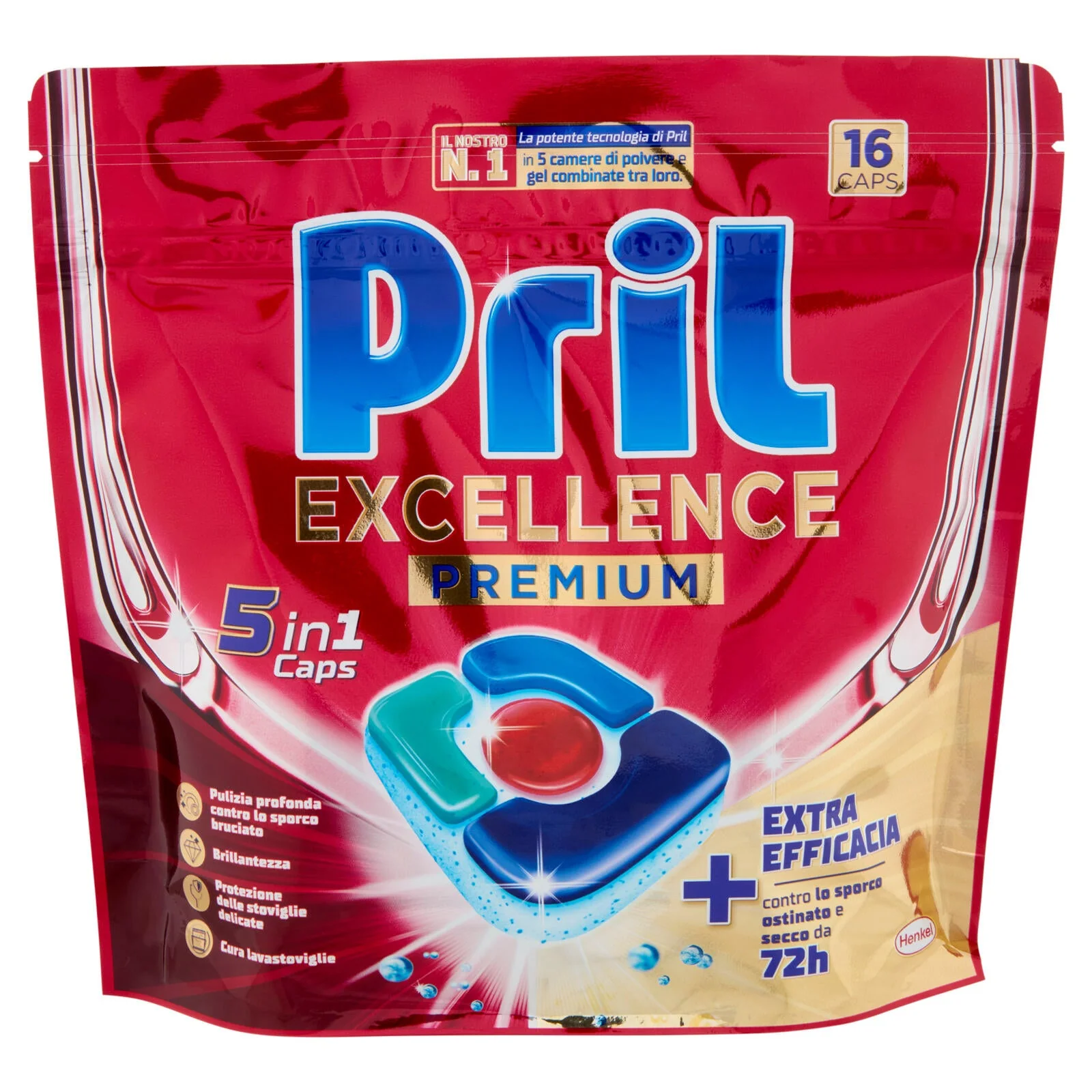 PRIL Excellence Premium 5in1 Caps 16pz (297,6g) - Image 2