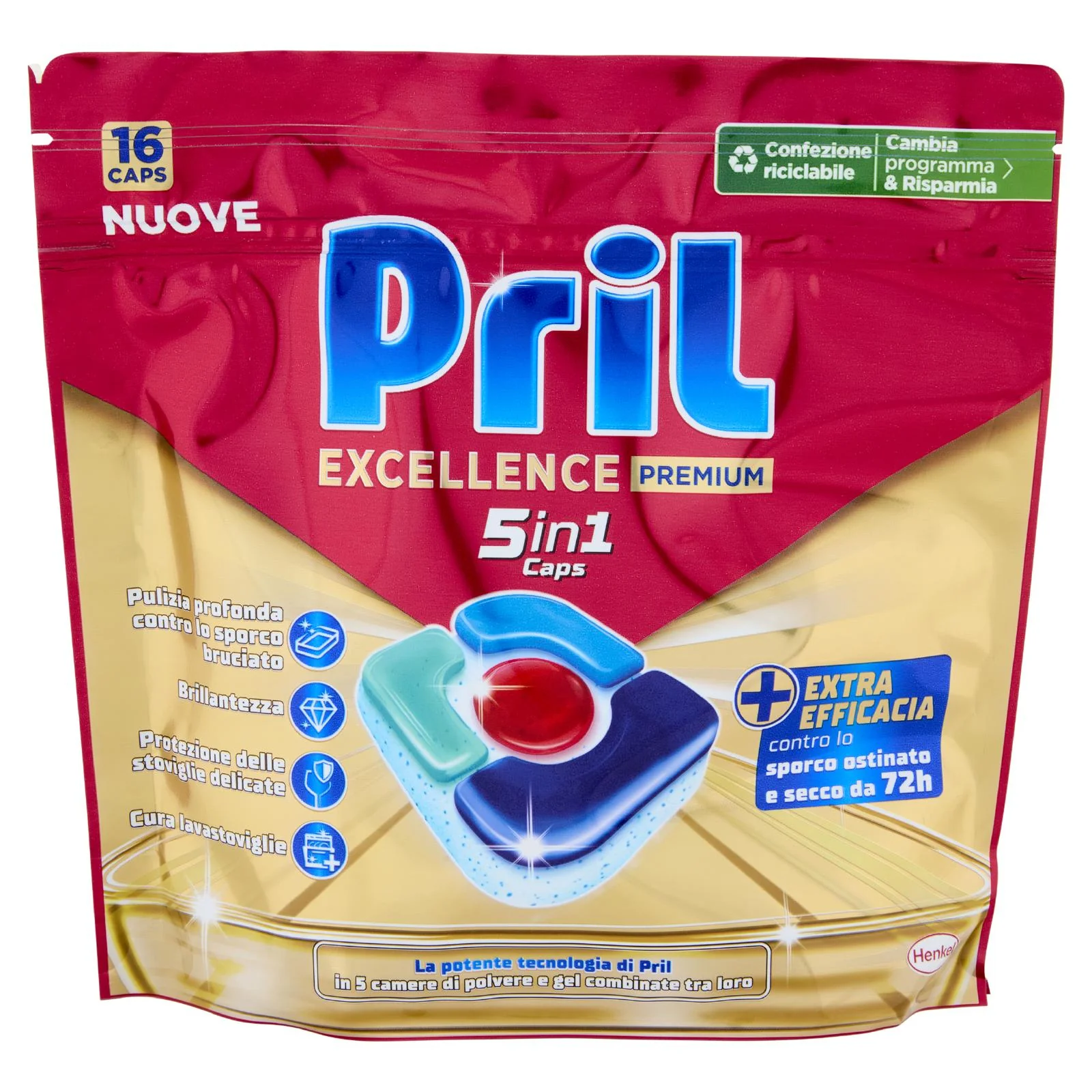 PRIL Excellence Premium 5in1 Caps 16pz (297,6g) - Image 4