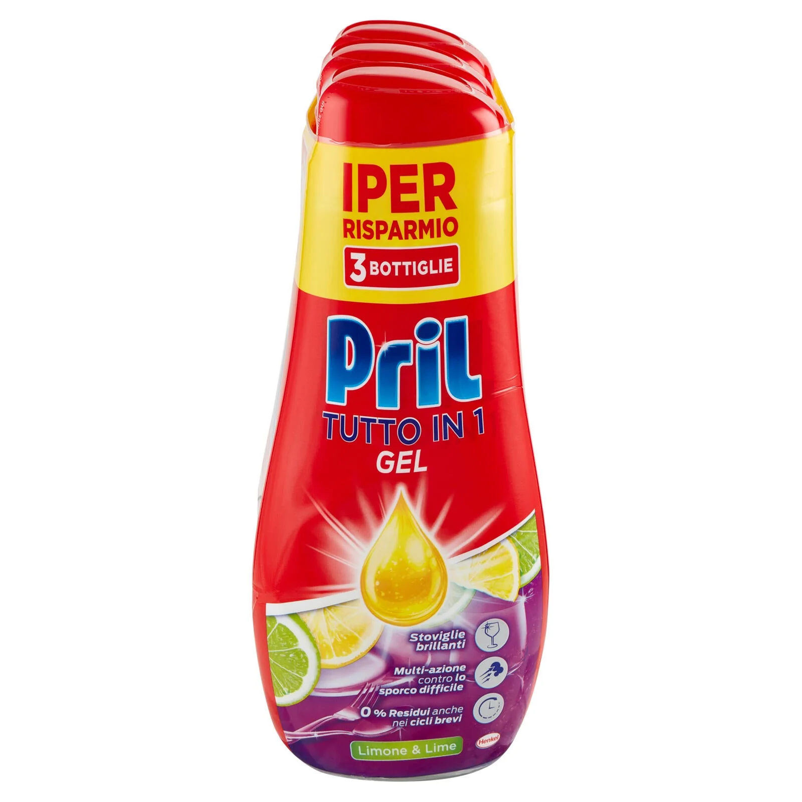 PRIL Tutto in 1 Gel Limone 3x630ml - Image 2