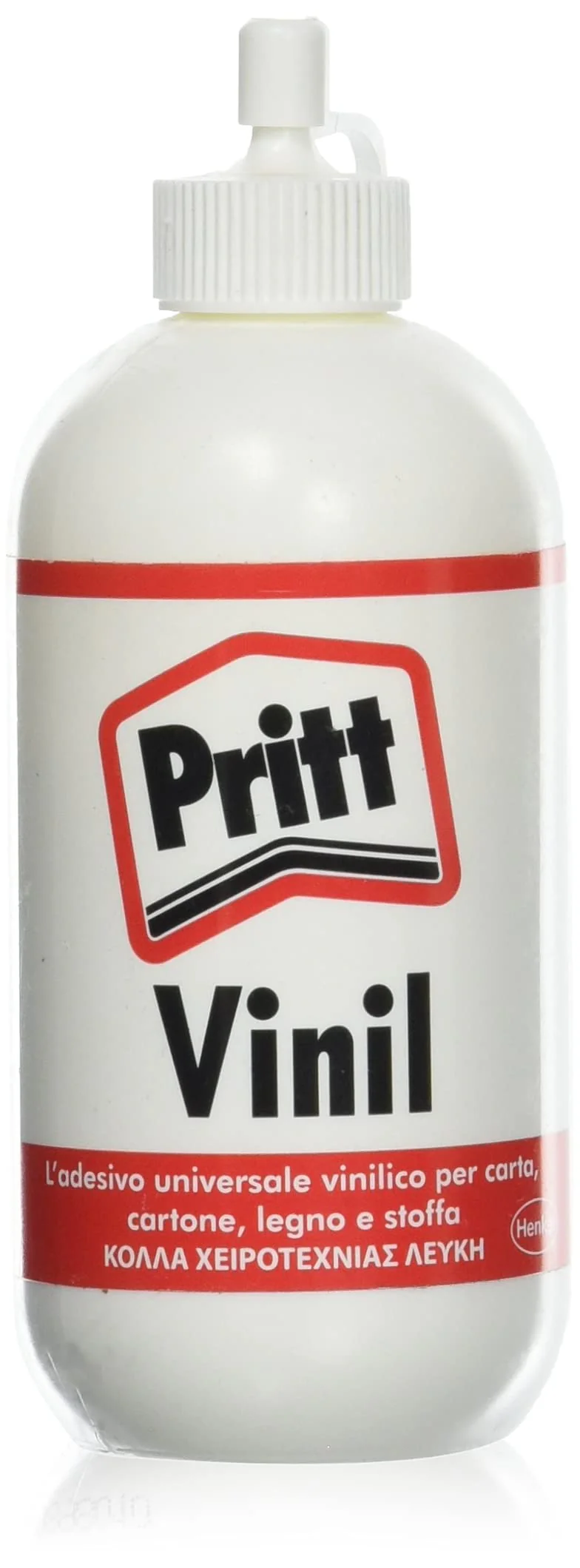 Pritt Colla Vinil Universale, Colla Vinilica, Adesivo Vinilico, Colla per Lavoretti e Fai da te, Indispensabile per Uso Scuola, Cartone, Sughero, Tela, Feltro e Carta da Parati, Colla da 100g
