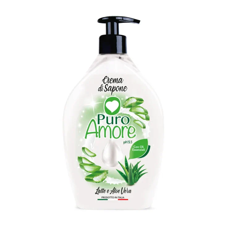 PURO AMORE SAPONE LIQUIDO LATTE E ALOE V