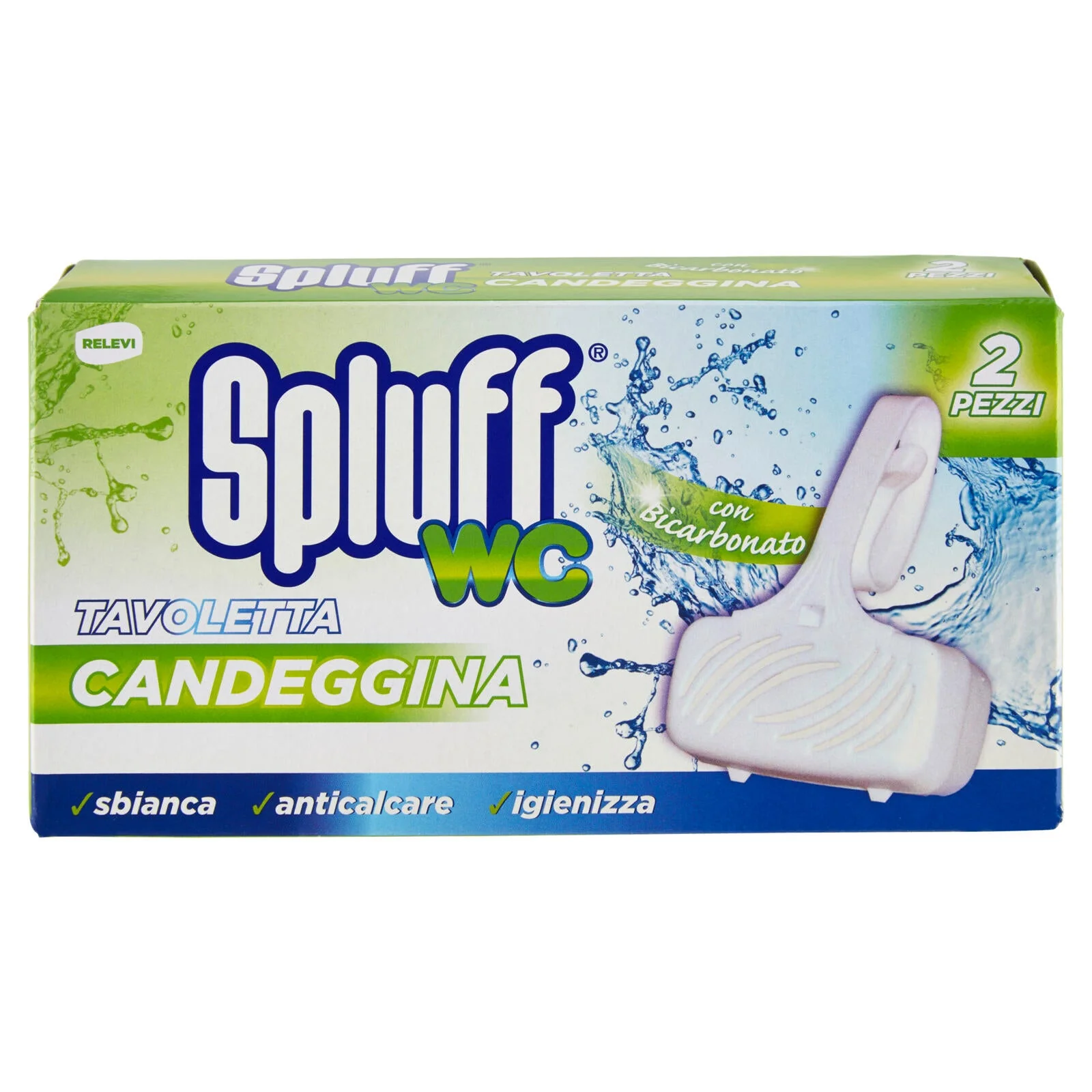 Relevi Spluff WC Tavoletta Candeggina 2 x 40 g - Image 2