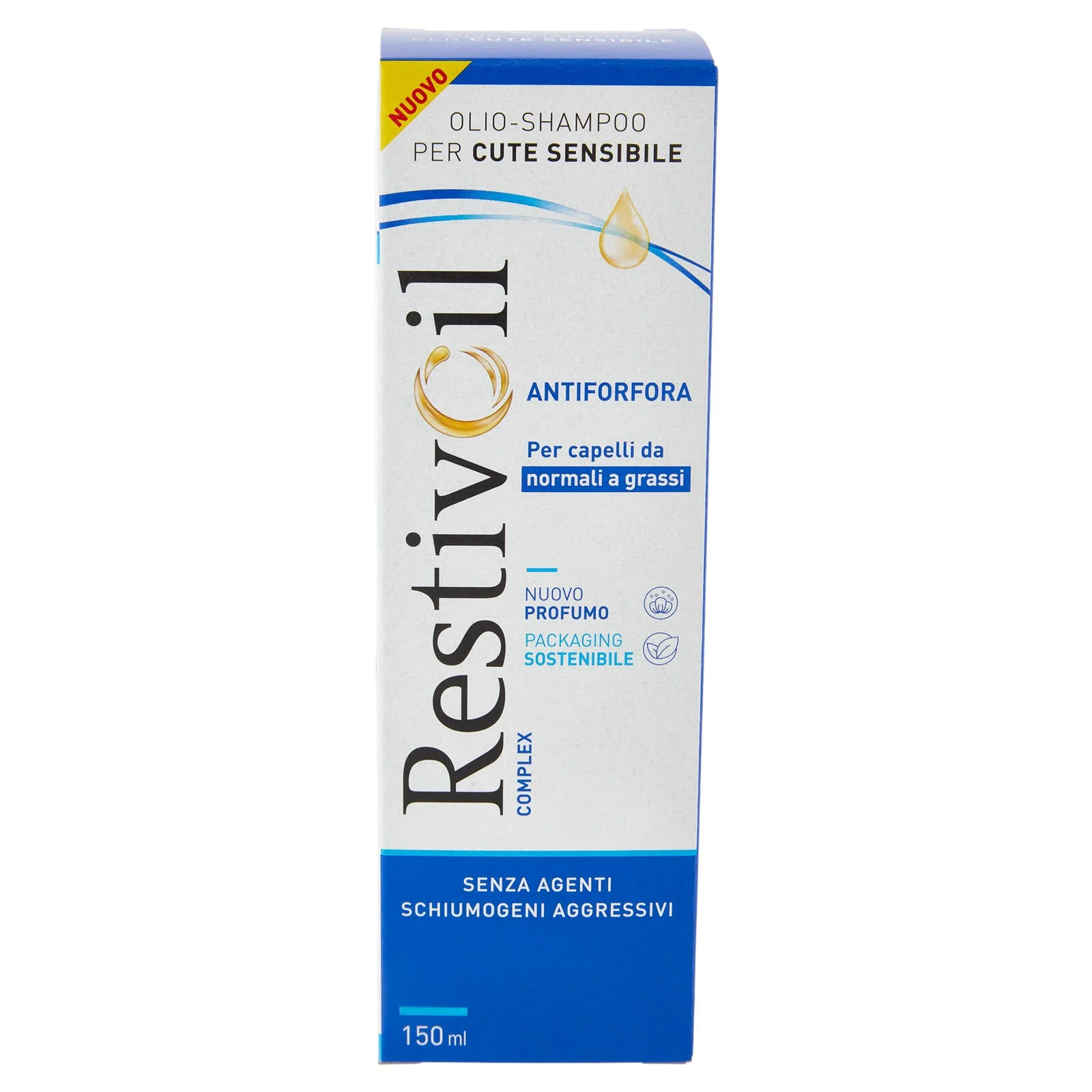 RestivOil Complex Olio-Shampoo per Cute Sensibile Antiforfora 150 ml - Image 2
