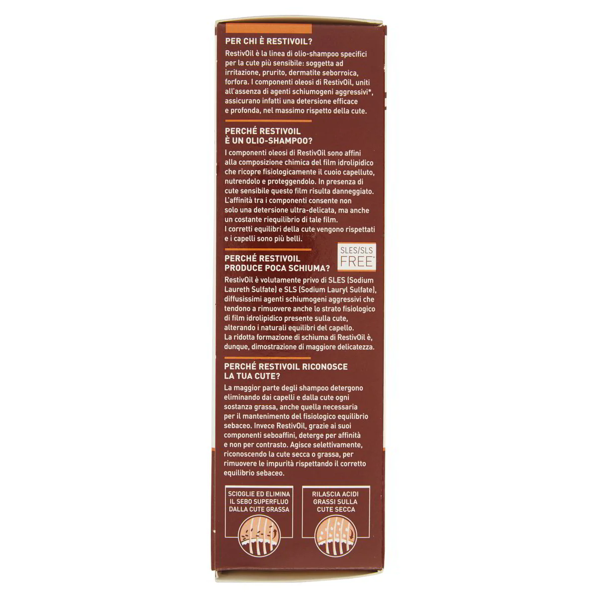 RestivOil Fisiologico Olio-Shampoo per Cute Sensibile per capelli da normali a grassi 150 ml - Image 2