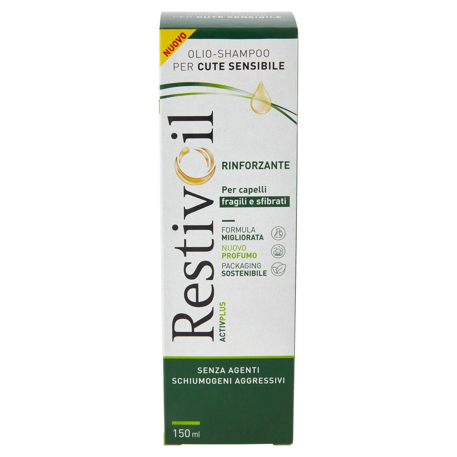 RestivOil Activplus Olio-Shampoo per Cute Sensibile Rinforzante 150 ml - Image 2