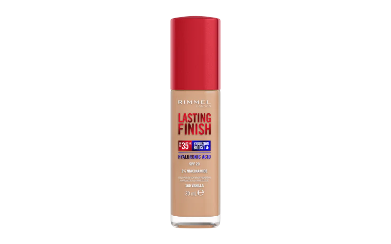 Rimmel Lasting Finish 35 Ore - Fondotinta Coprente Liquido A Lunga Durata  Vanilla 160 - 30 Ml