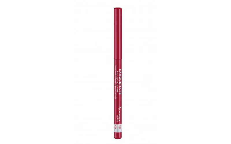 Rimmel Matita Labbra Automatica Exaggerate - Lunga Durata, Tratto Preciso E Colore Intenso - 024 Red Diva - 0,25 G