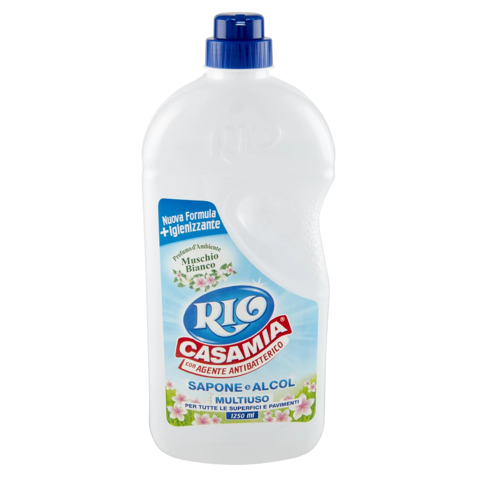Rio Casamia con Agente Antibatterico Sapone e Alcol Multiuso Profumo Muschio Bianco 1250 ml - Image 2