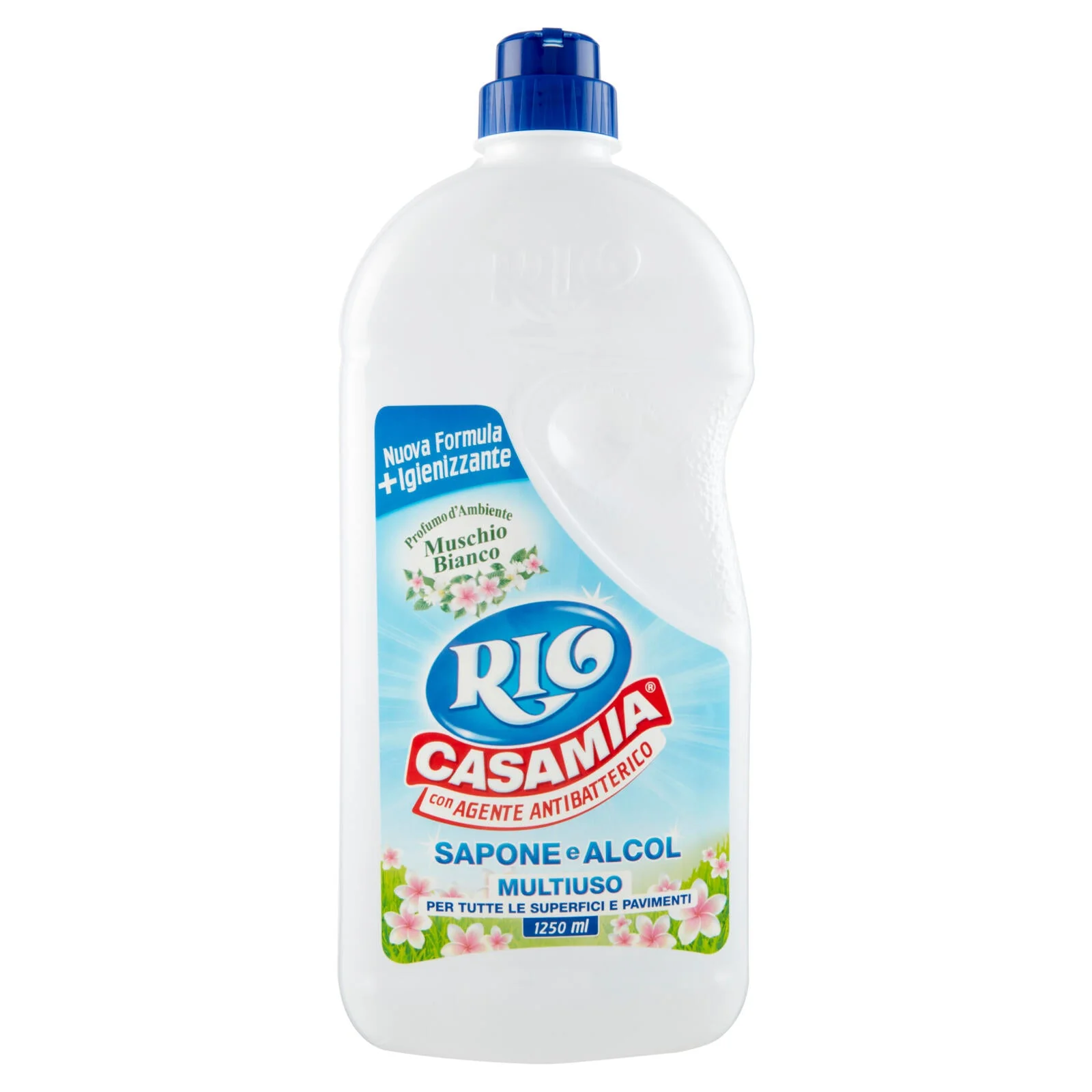 Rio Casamia con Agente Antibatterico Sapone e Alcol Multiuso Profumo Muschio Bianco 1250 ml - Image 3