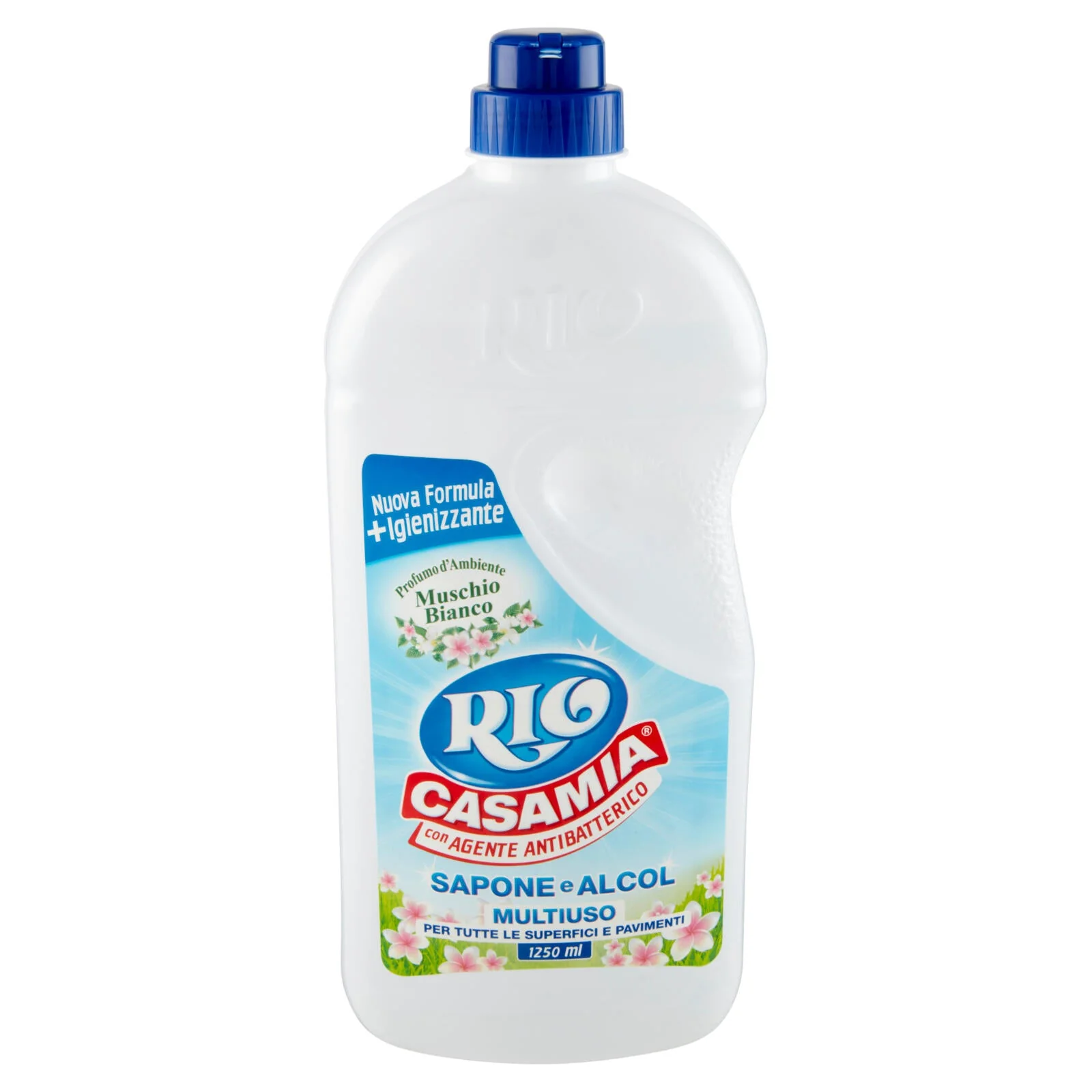 Rio Casamia con Agente Antibatterico Sapone e Alcol Multiuso Profumo Muschio Bianco 1250 ml - Image 4