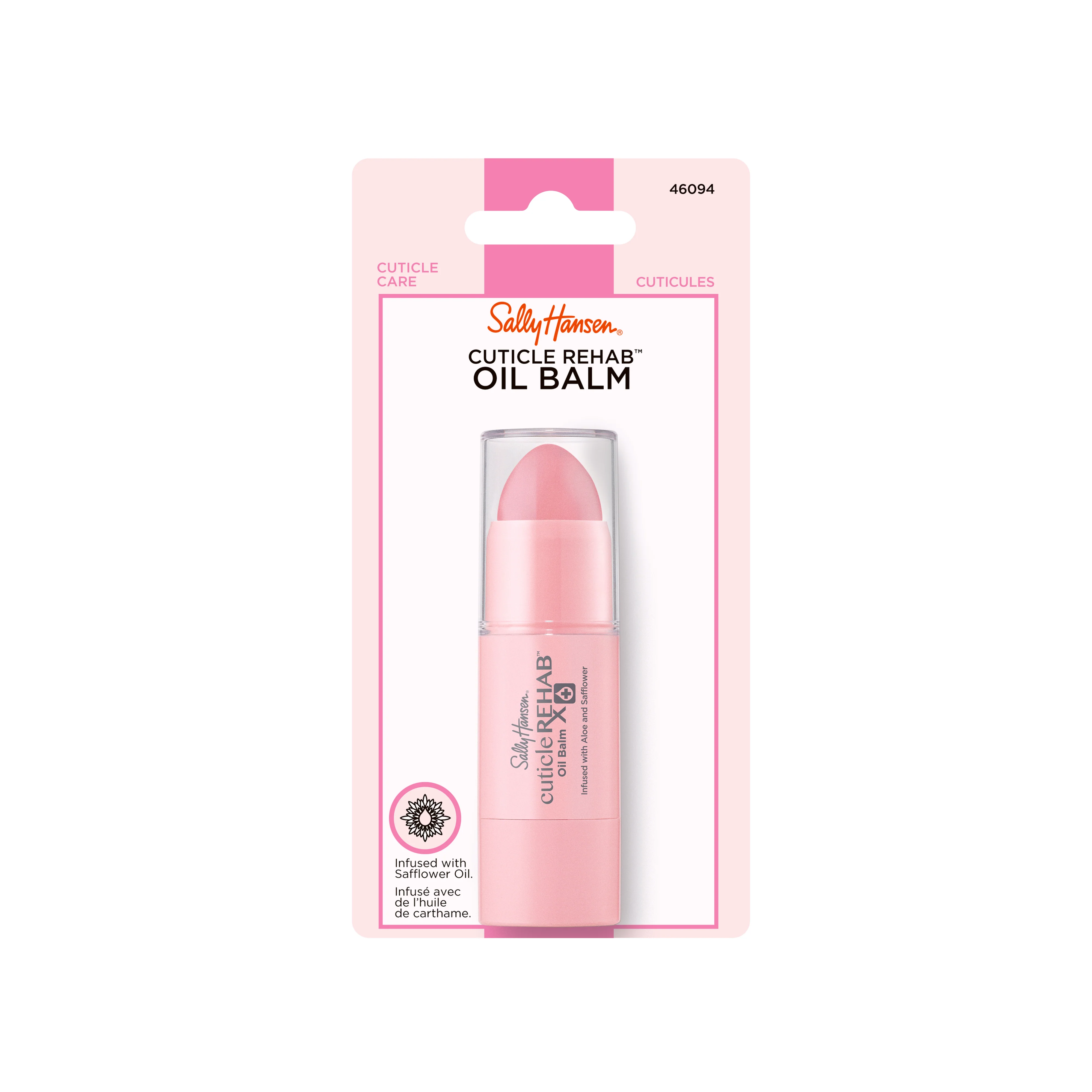 Sally Hansen, Cuticle Rehab Oil Balm, Olio Solido Multiuso Idratante Per Cuticole Secche, Formato Stick con Aloe e Vitamina E - 5.8ml