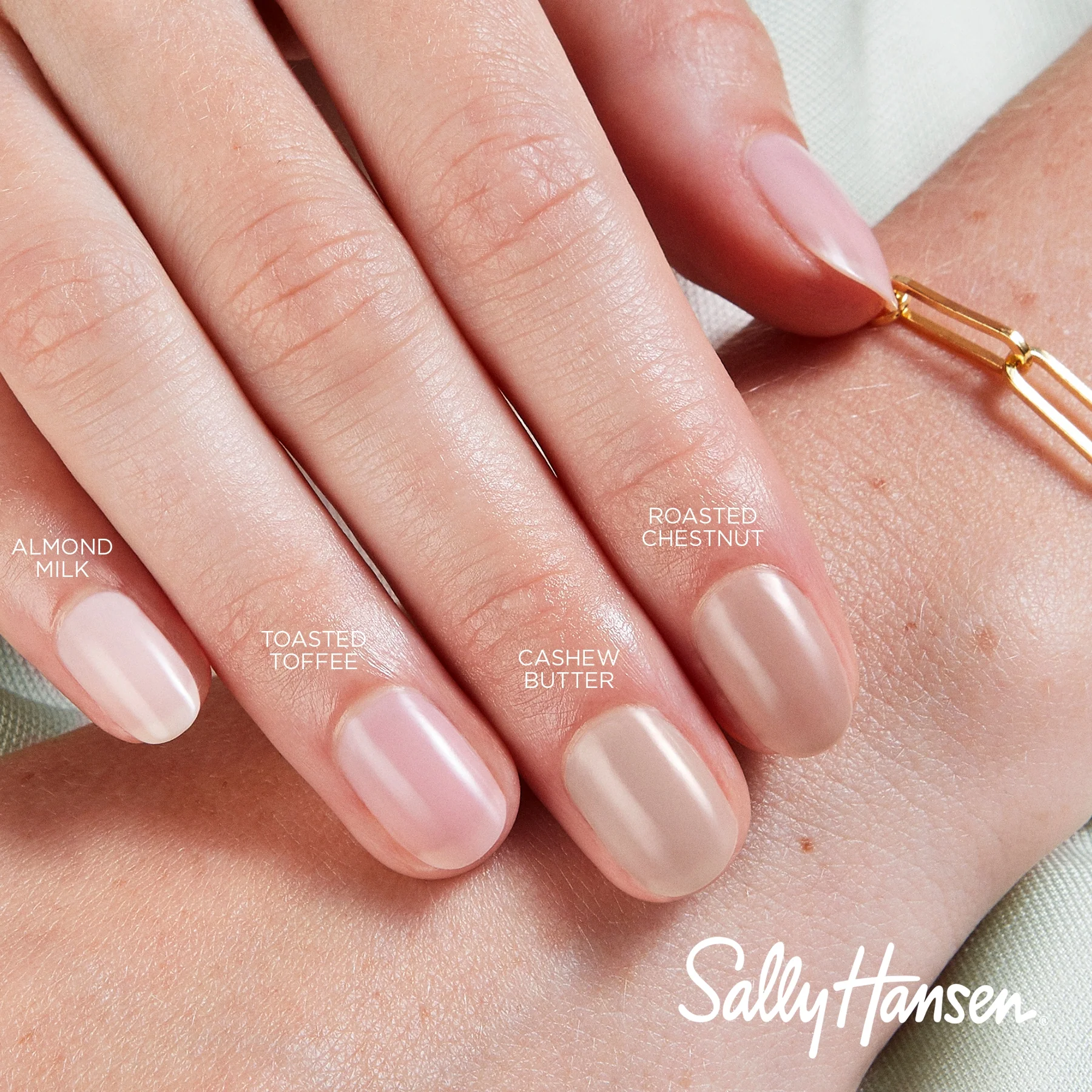Sally Hansen Smalto per unghie Good.Kind.Pure, Finish Demi-Matte, Formula Vegana, 40 Toasted Toffee - 0.33 fl oz - Image 8