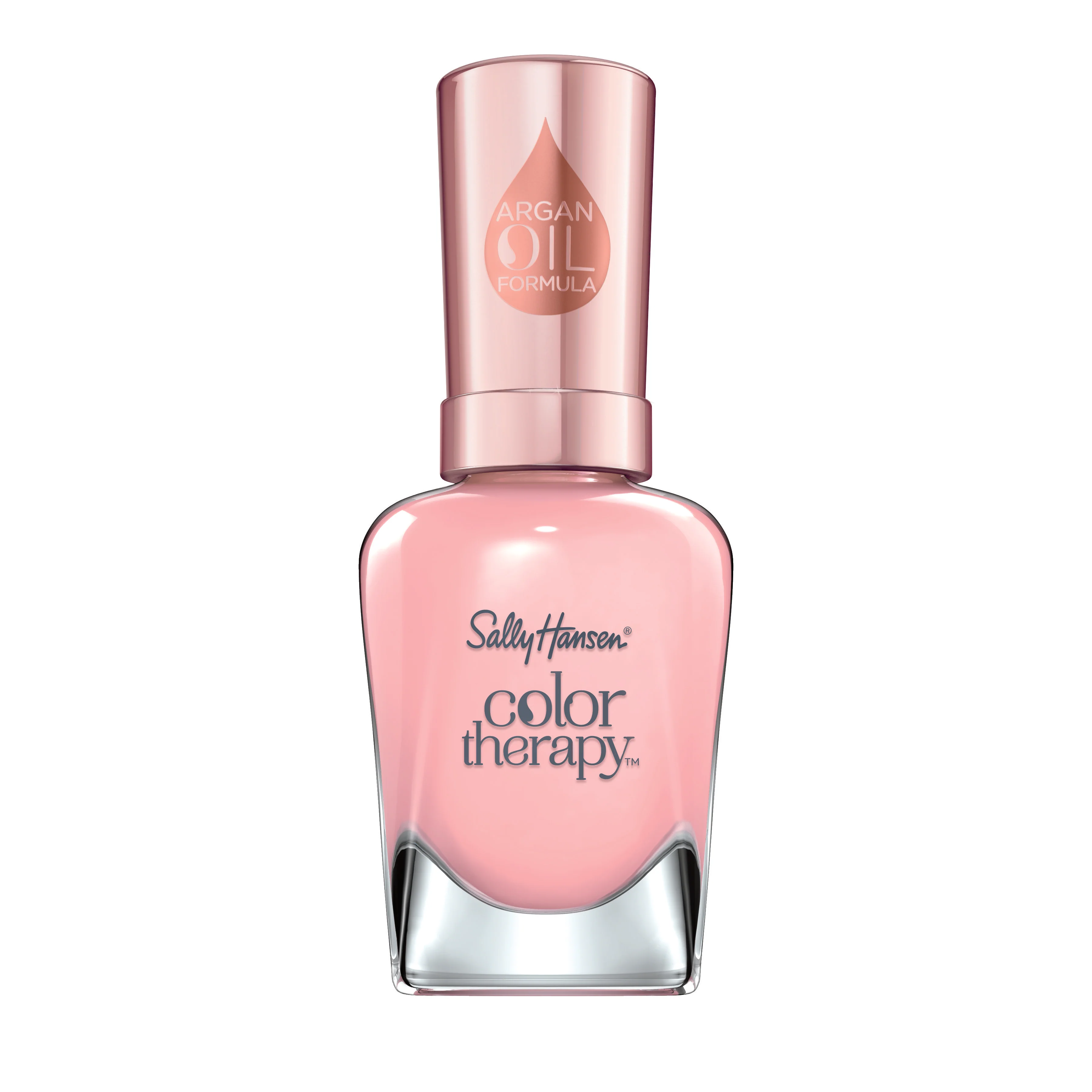 Sally Hansen, Smalto Rinforzante Unghie Color Therapy, Formula Idratante e Nutriente all'Olio di Argan, 220 Rosy Quartz, 14,7 ml