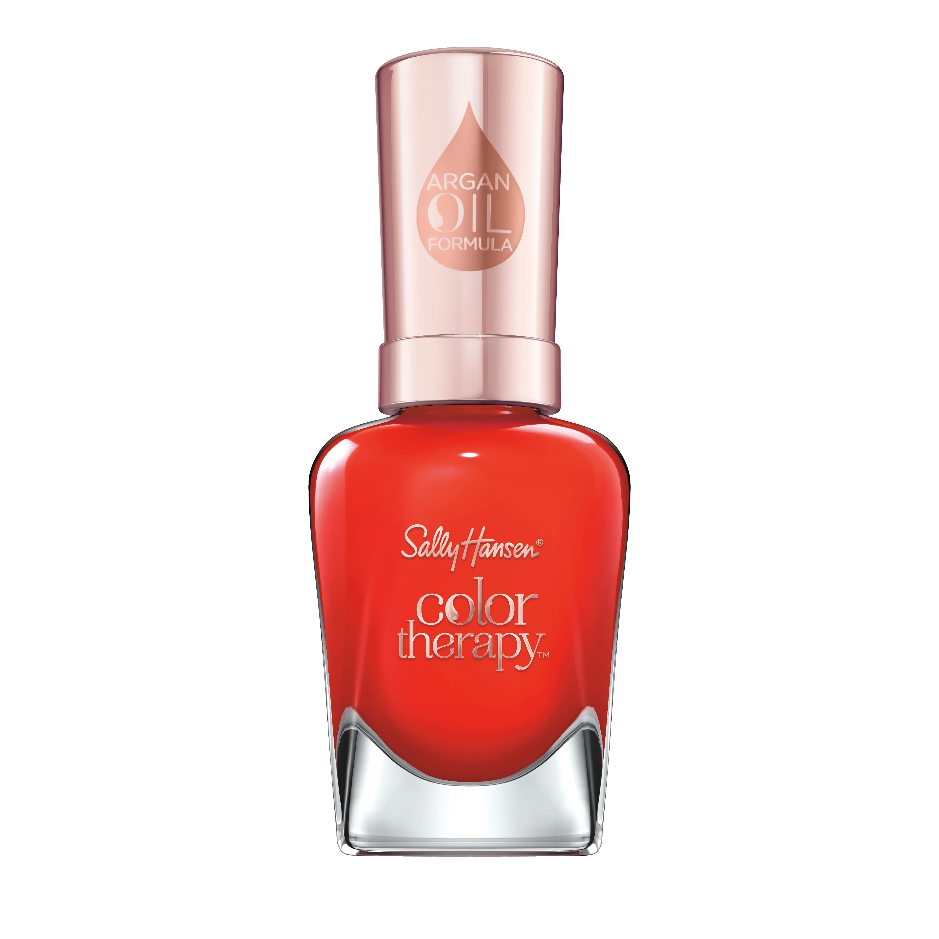 Sally Hansen - Smalto Rinforzante Unghie Color Therapy - Formula Idratante e Nutriente all'Olio di Argan - 340 Red-Iance - 14,7 ml