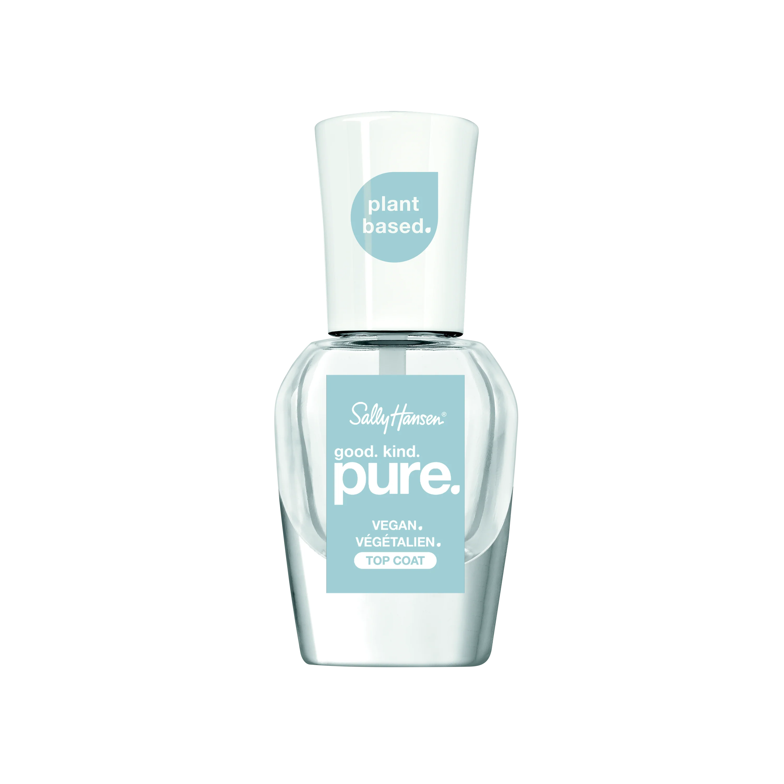 Sally Hansen Smalto Top Coat Unghie Good Kind Pure, Smalto 100% Vegano, Colore Intenso e Lucentezza Senza Compromessi, 101 Top Coat