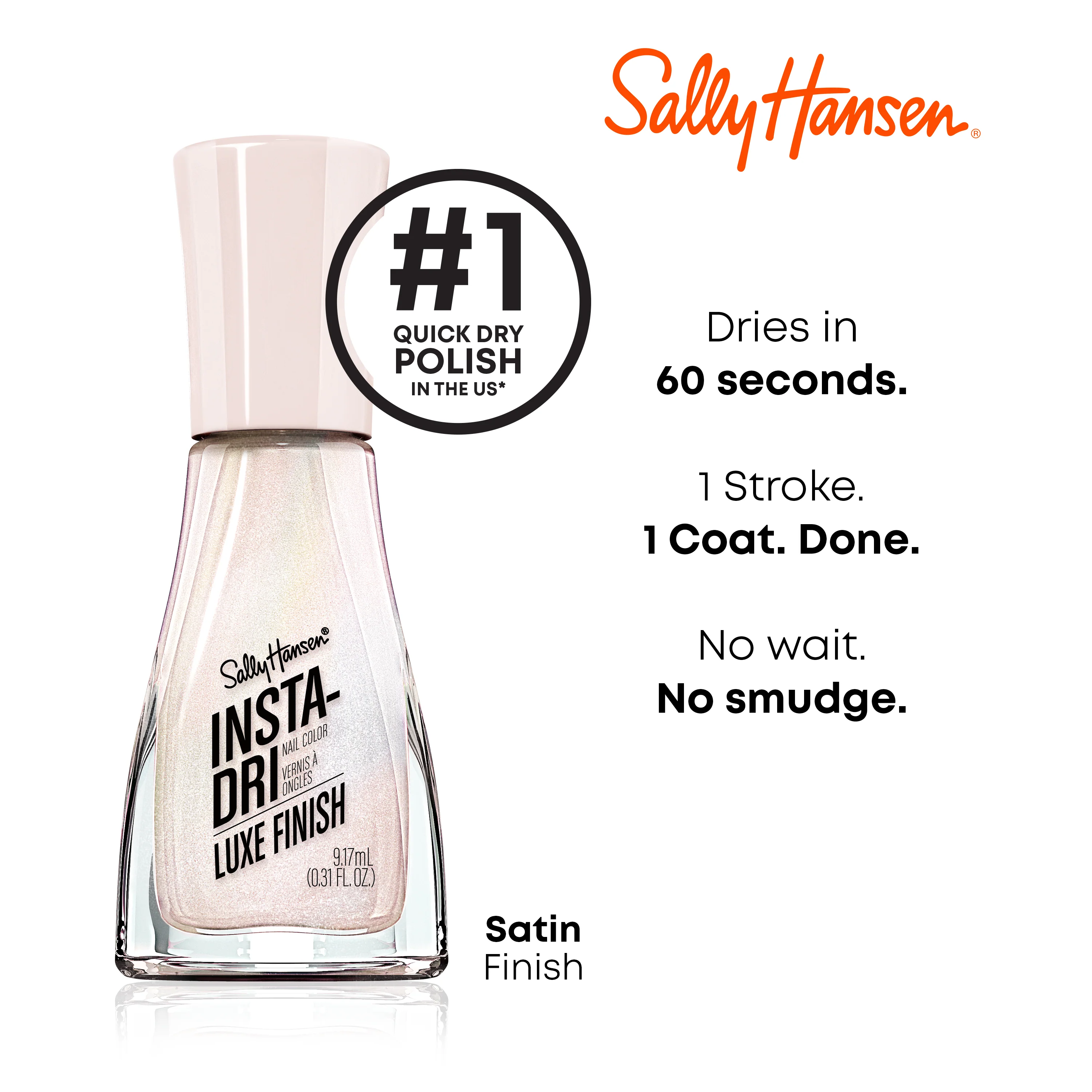Sally Hansen Smalto Unghie Insta-Dri® - Luxe Finish Collection - Silk is... - 0.31 fl oz. - Image 2