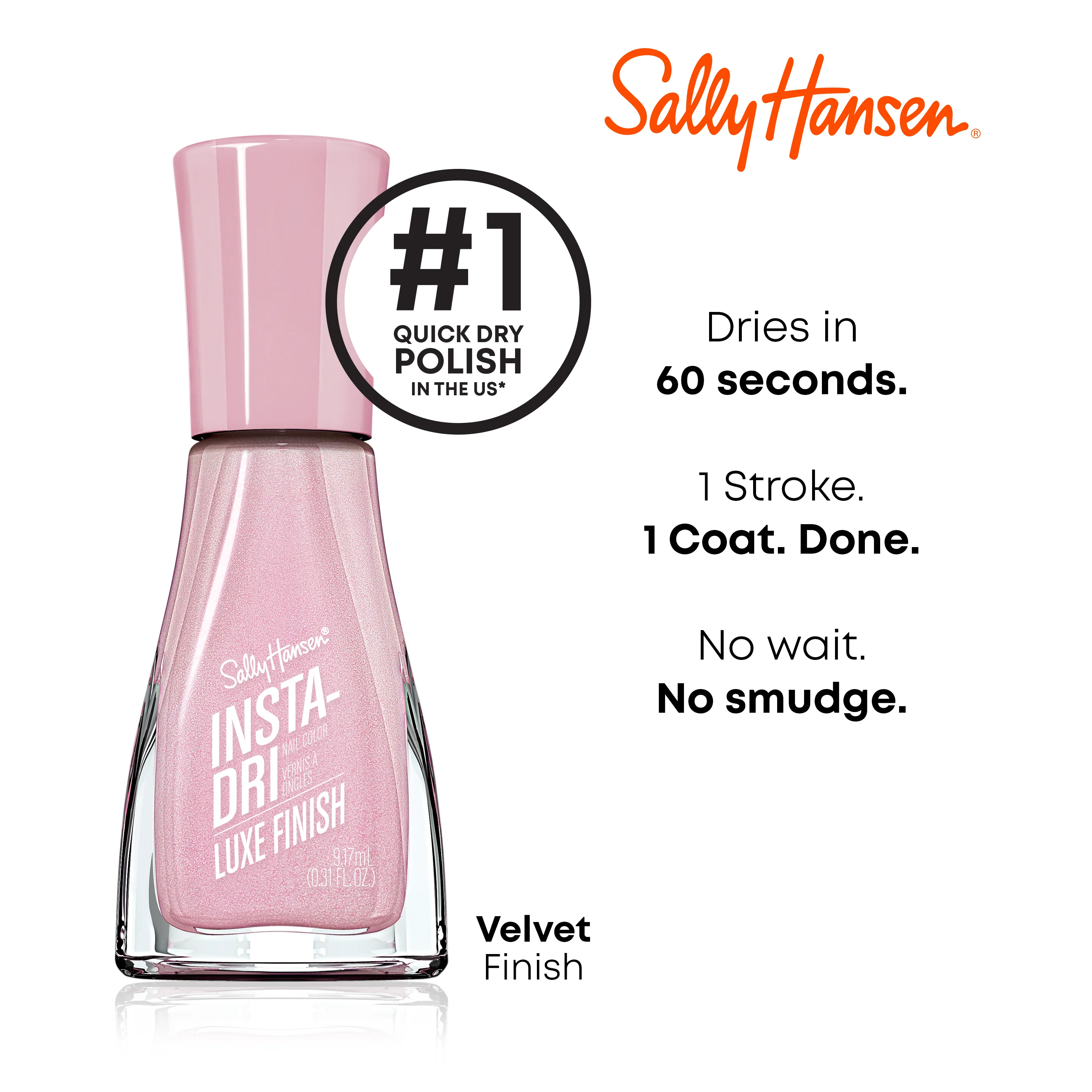 Sally Hansen Smalto Unghie Insta-Dri® - Luxe Finish Collection - Spill the Velvet - 0.31 fl oz. - Image 2