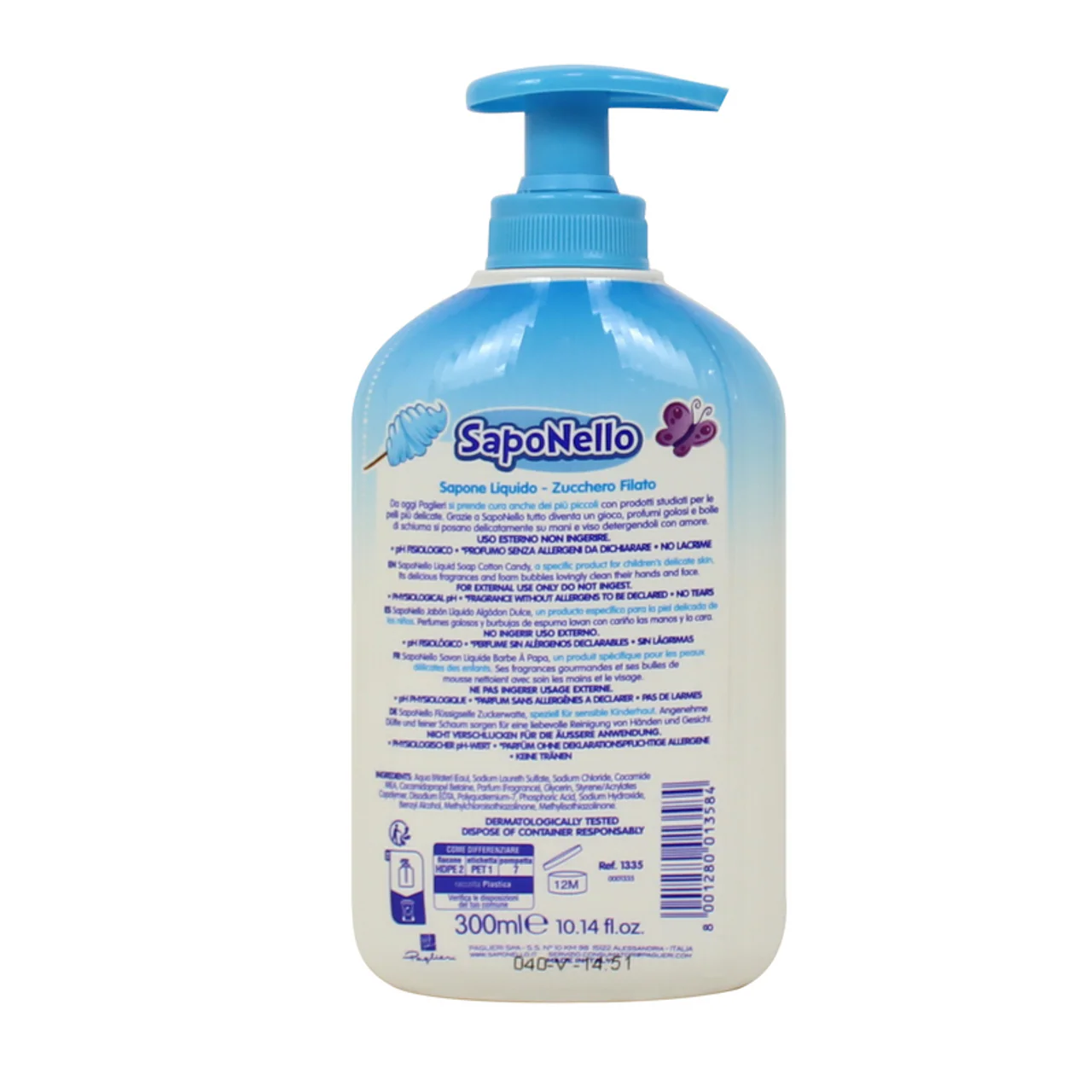 SAPONELLO - Sapone Liquido Mani Delicato Zucchero Filato - 300 ml - Image 2