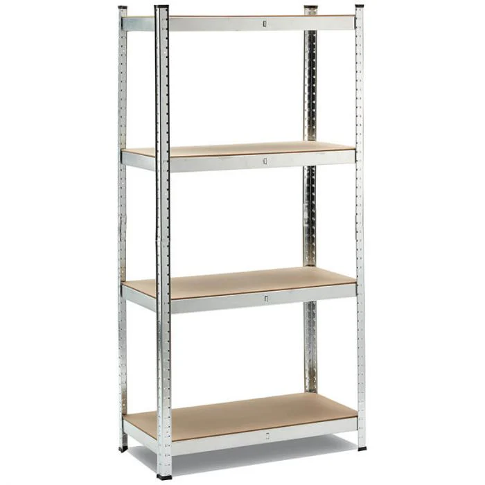 SCAFFALE IN METALLO E MDF - 4 ripiani