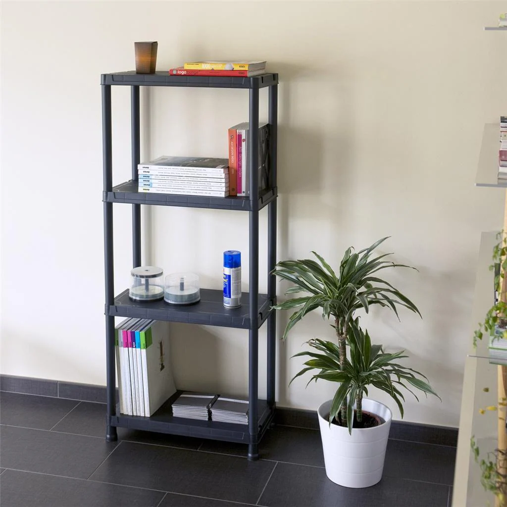 Toomax - Scaffale 4 Ripiani Multiuso in Resina - Nero 60x30x138h cm, 150Kg - Image 10