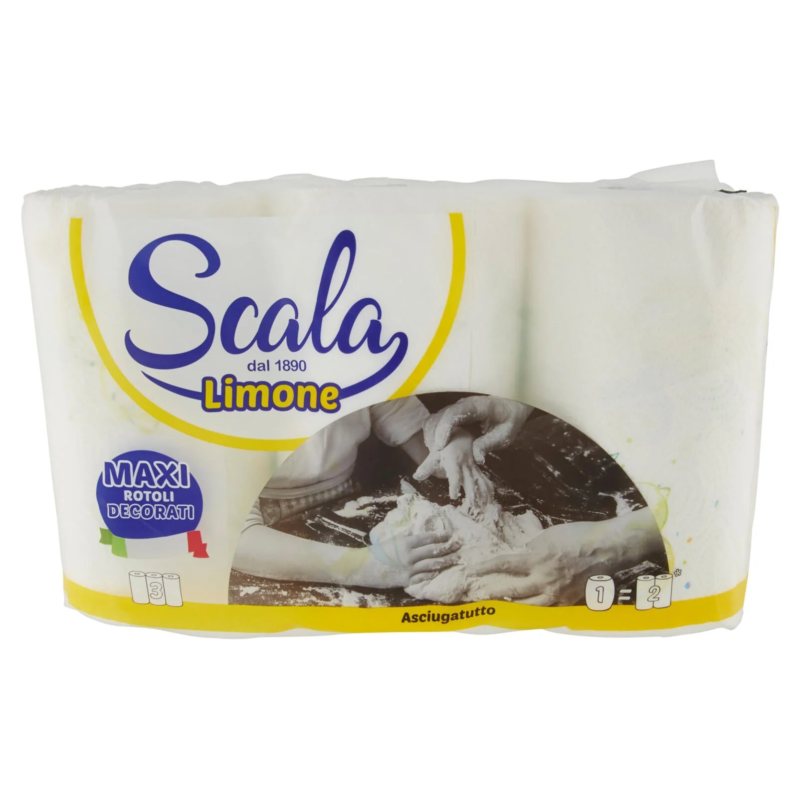 Scala Limone Asciugatutto Maxi Rotoli Decorati 3 pz - Image 2
