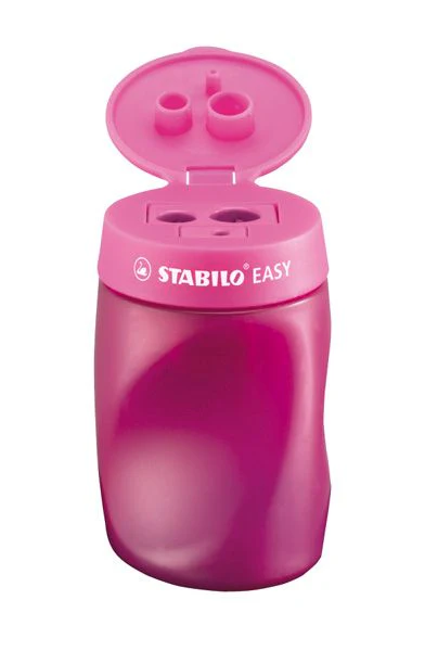 School Set - STABILO EASYgraph in Rosa per Destrimani - con Gomma + Temperino - Image 4