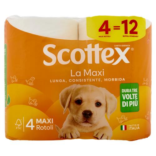 Scottex Carta Igienica Maxi 4 Rotoli