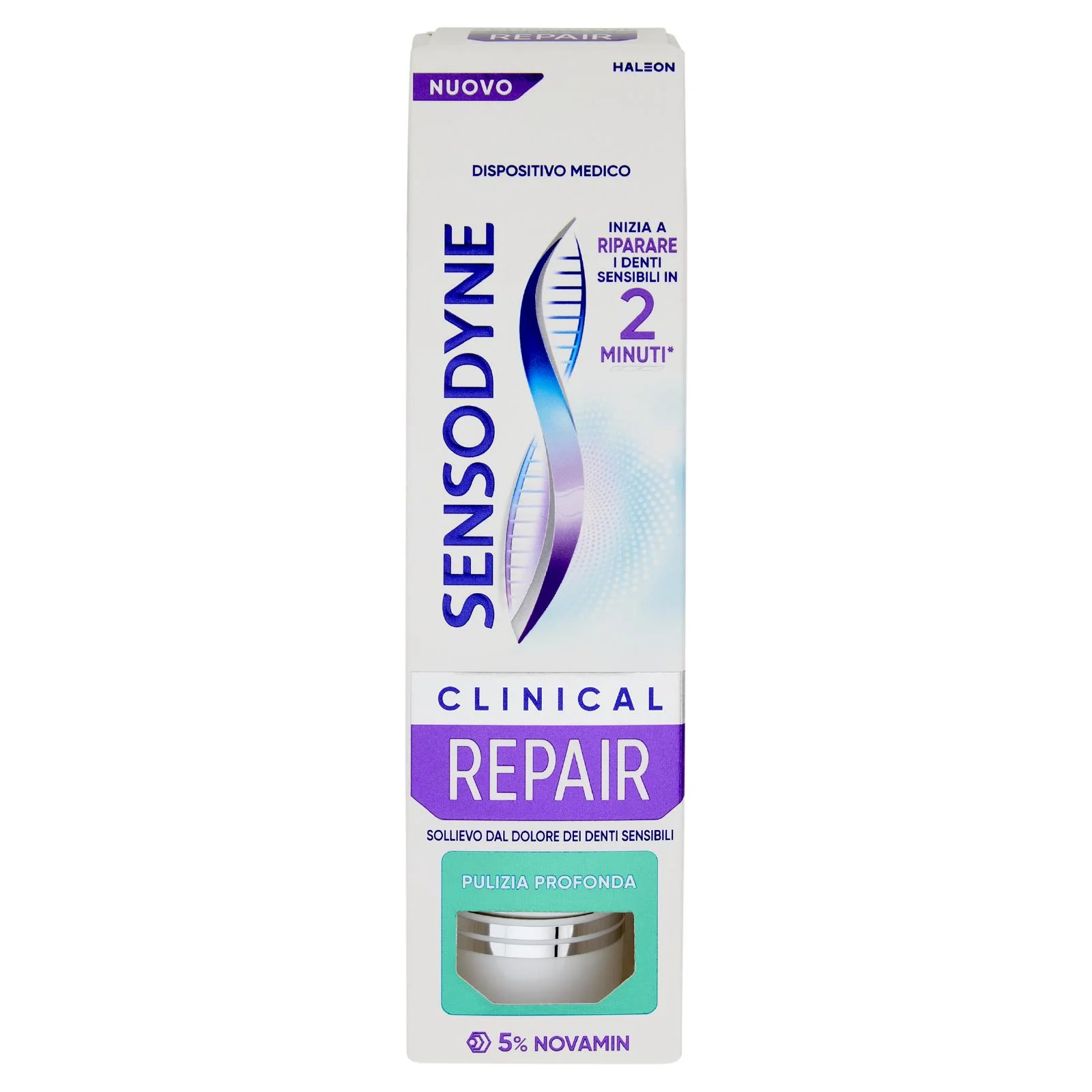 Sensodyne Clinical Repair Pulizia Profonda,inizia a riparare i Denti Sensibili in 2 min*,Menta,75ml - Image 2
