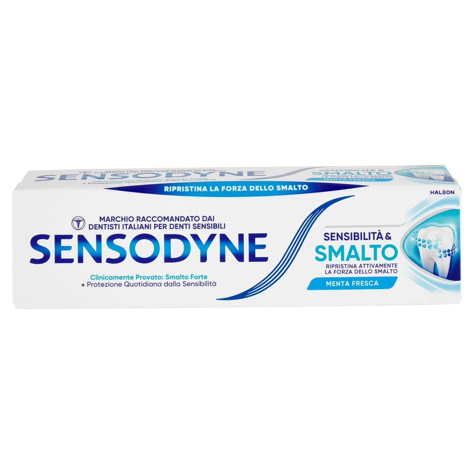 Sensodyne Sensibilità & Smalto, Dentifricio Denti Sensibili, Smalto forte,Gusto menta fresca, 75ml - Image 2