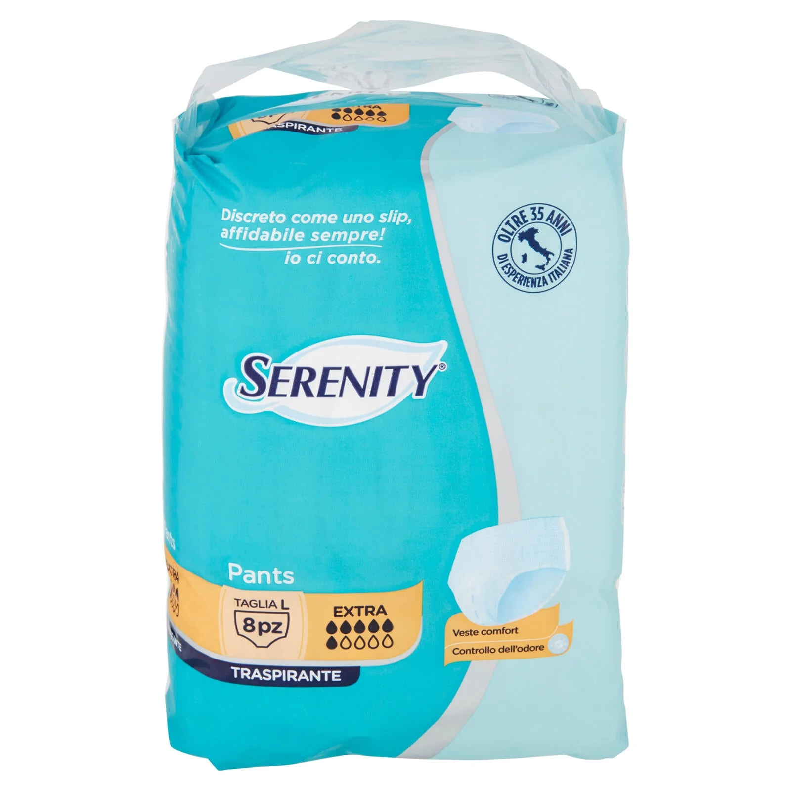 Serenity Pants Traspirante Extra Taglia L 8 pz - Image 2