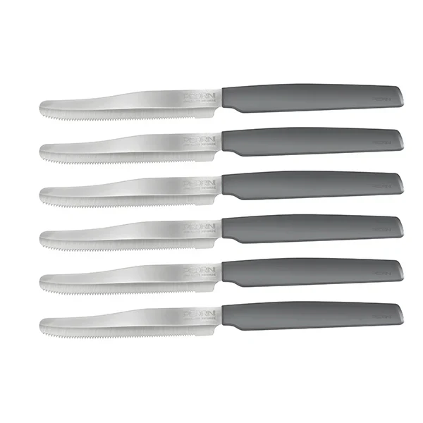 SET 6 COLTELLI DA TAVOLA - antracite