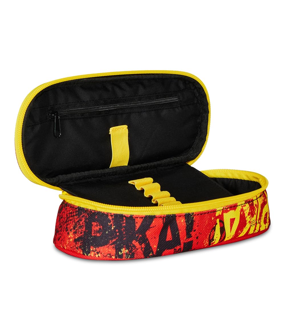 Seven - Astuccio Portapenne Scuola POKEMON PIKACHU, Monozip con Organizer Interno e Passanti Elastici - Image 2