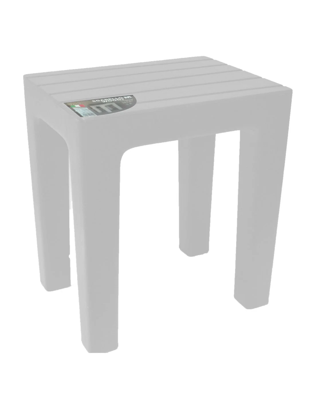 Brand Srl - Sgabello Woody Bianco H41,5Cm - 130101