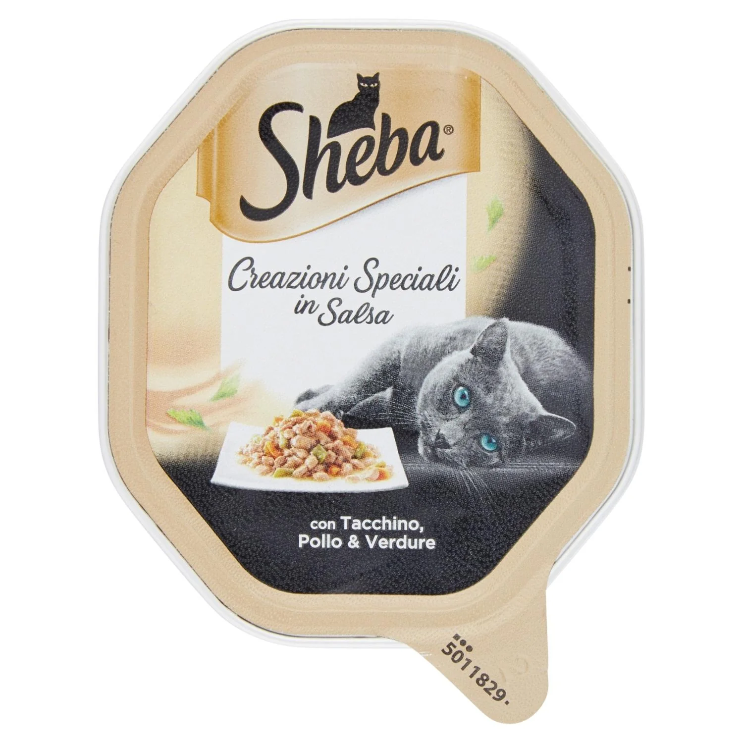 Sheba Sauce Collection in salsa cibo umido gatto con Tacchino Pollo e Verdure 85g