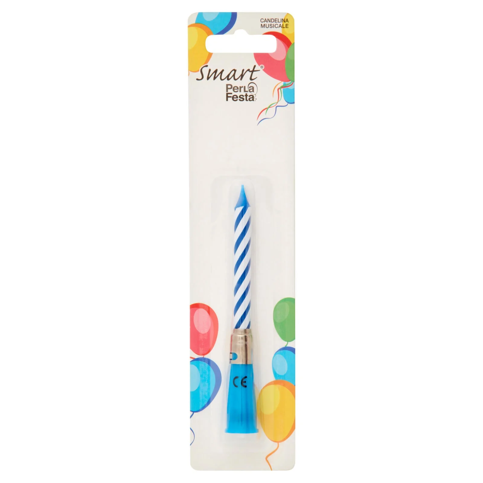 Smart PerLa Festa Candelina Musicale azzurra 1 pz - Image 2