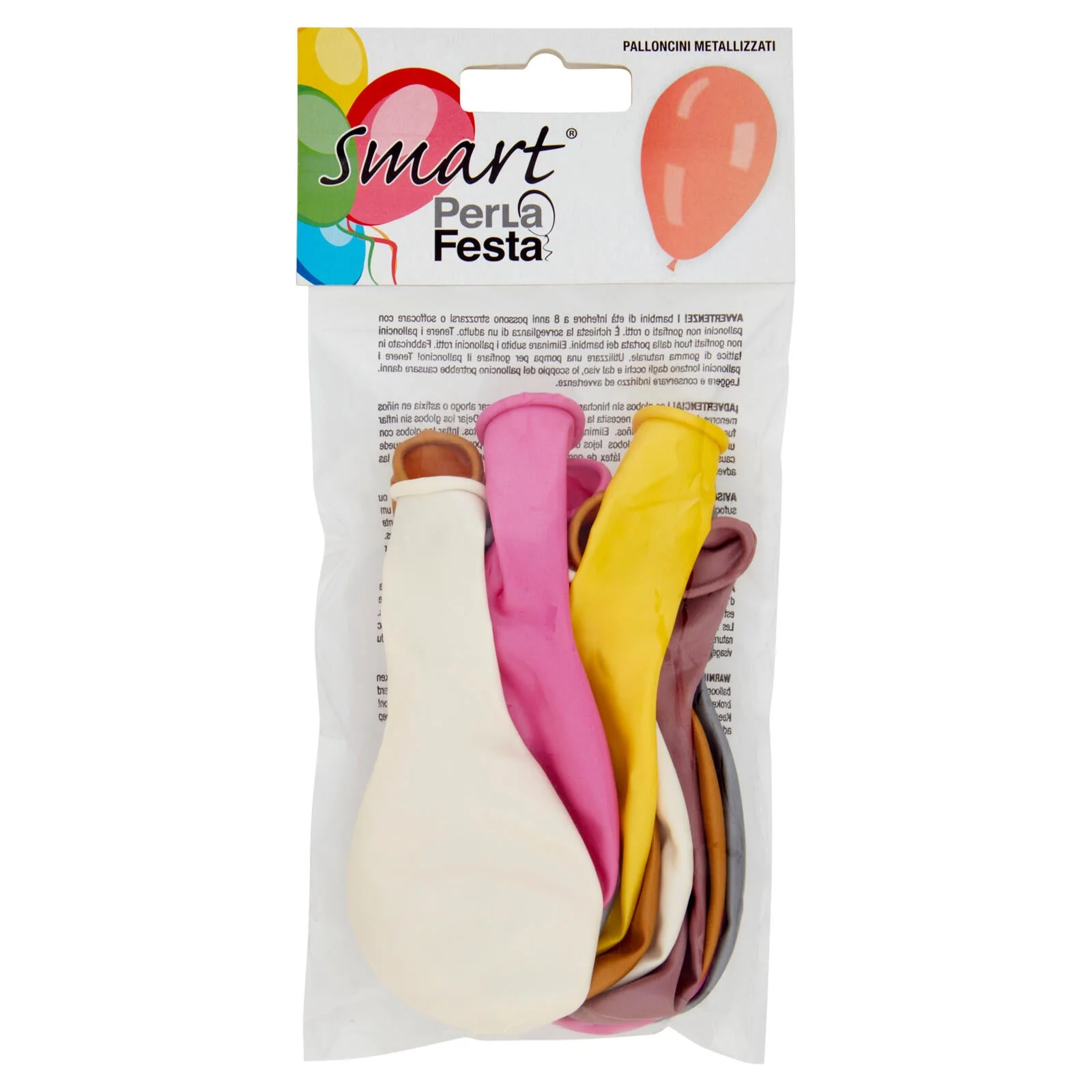 Smart PerLa Festa Palloncini Metallizzati 10 pz - Image 2