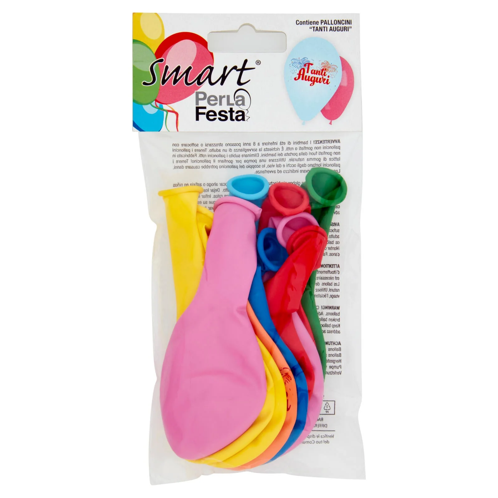 Smart PerLa Festa Palloncini "Tanti Auguri" 10 pz - Image 2