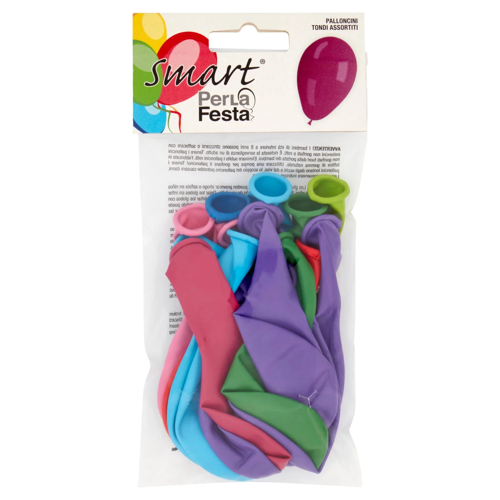 Smart PerLa Festa Palloncini Tondi Assortiti 15 pz - Image 2